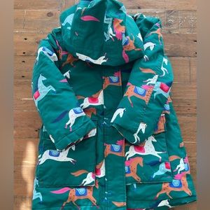 Mini Boden Girls Winter Coat - Horse Motif